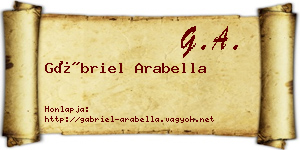 Gábriel Arabella névjegykártya